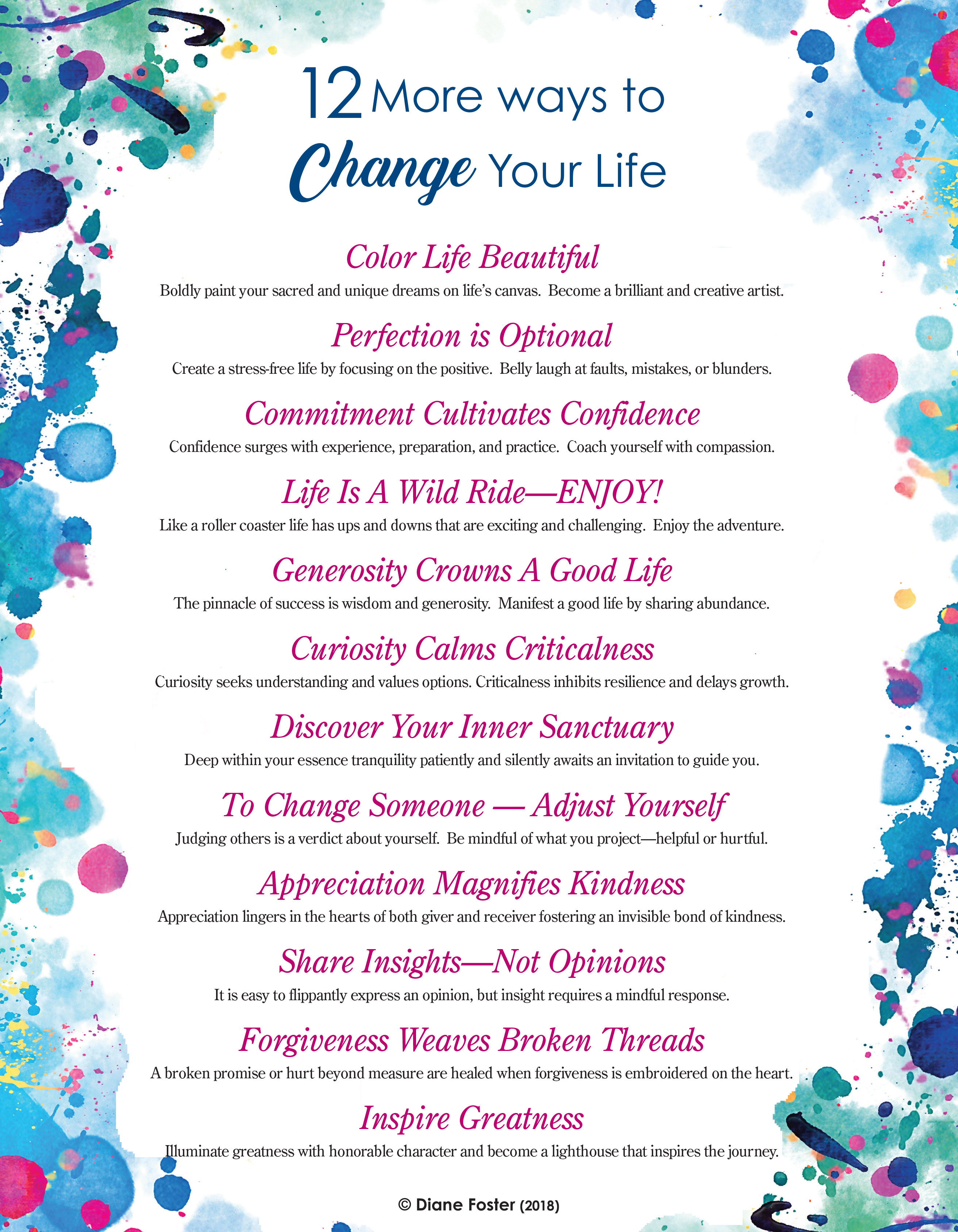 12 MORE Ways to Change Your Life